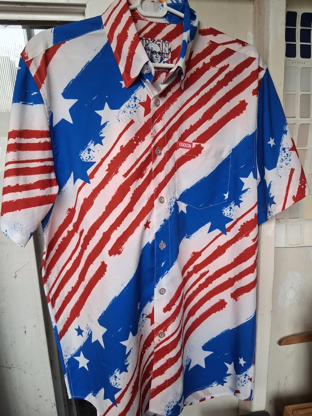 DIXXON Flannel Men'sThe O.G Patriotic  Shirt Size Medium
